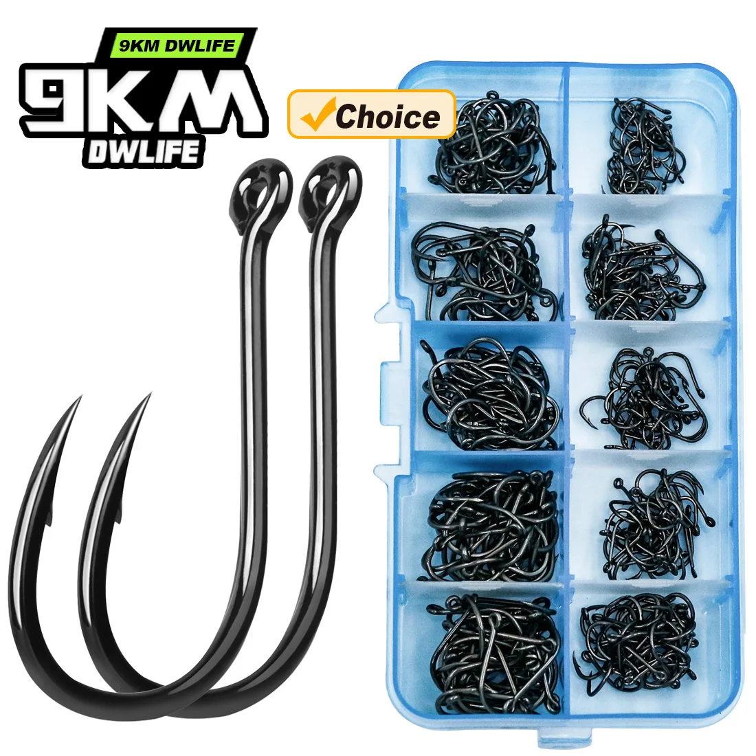 Anzuelos Circle Hook 9KM Iseama – Acero Carbono con Púas para Carpa y Siluro - imagen 3
