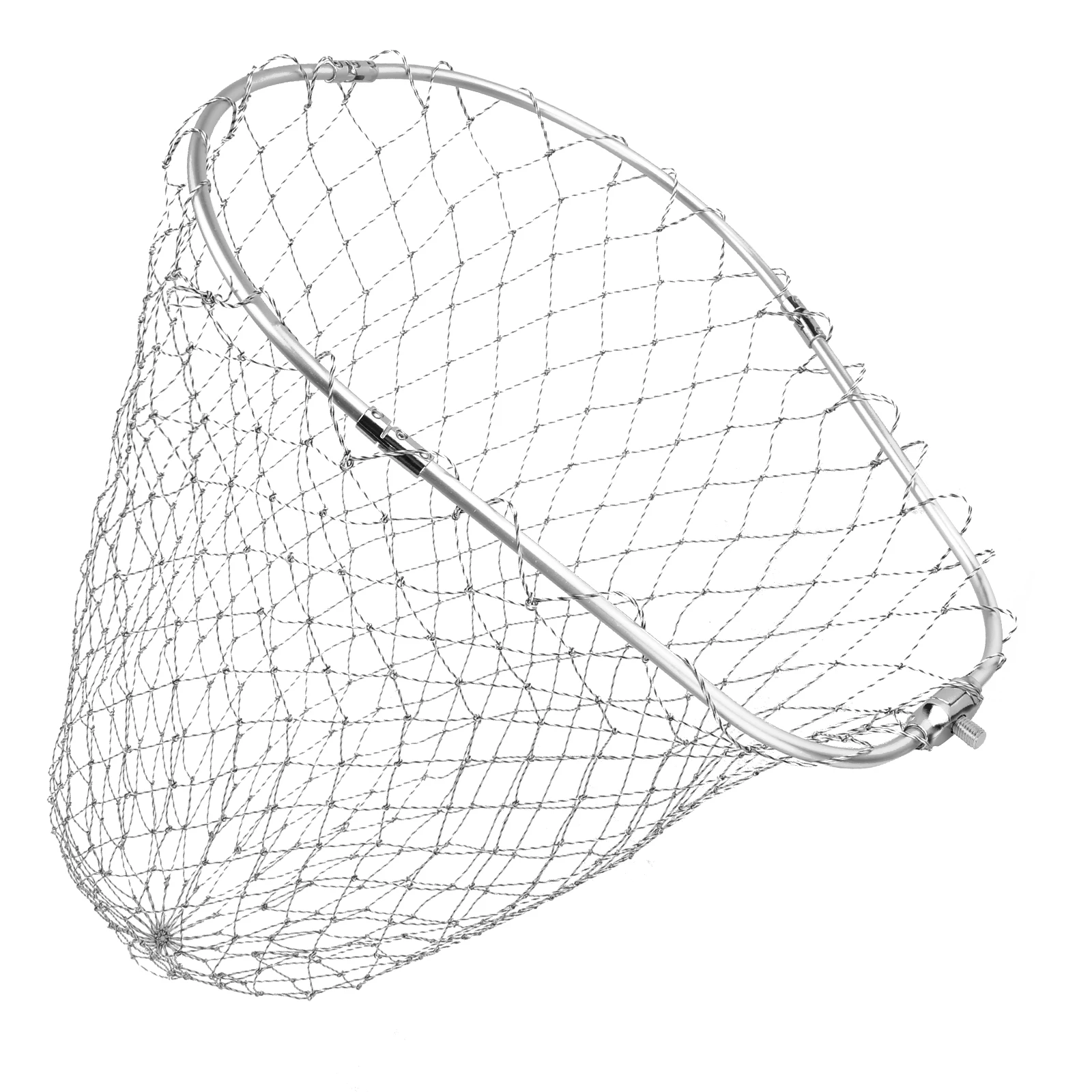 Red de pesca plegable SANLIKE ovalada aluminio – nailon anticorrosión - imagen 5