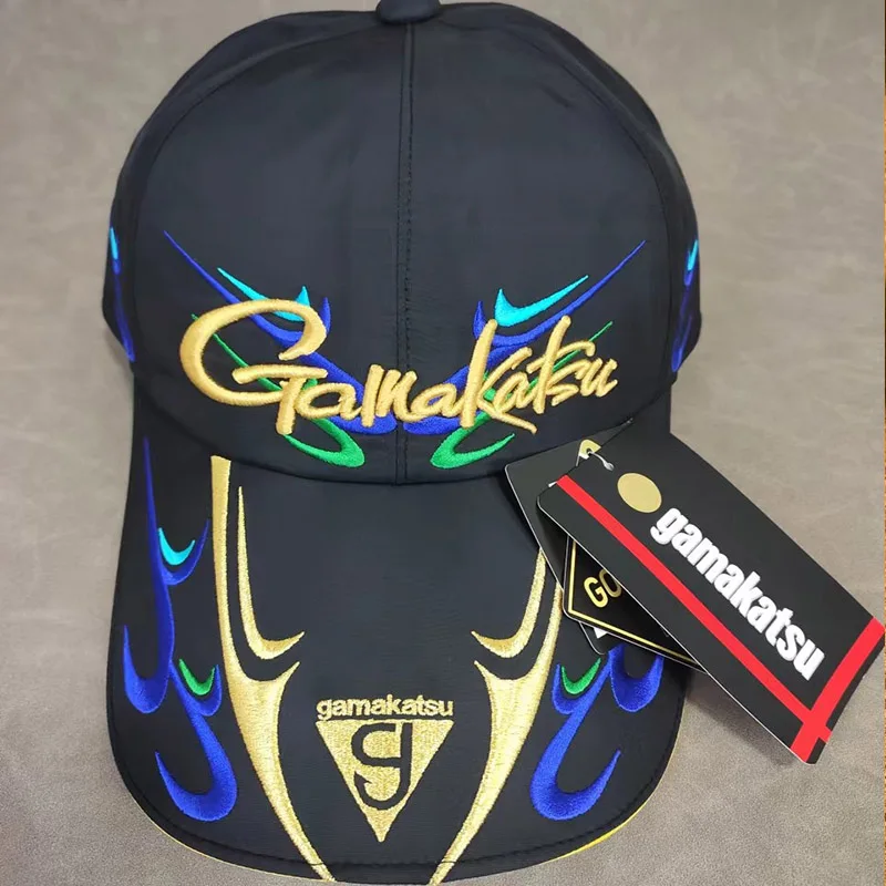 Gorra de pesca Gamakatsu bordada transpirable UPF ajustable - imagen 2