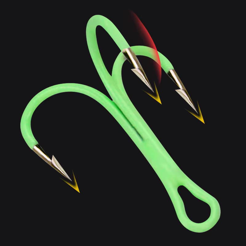 Anzuelos triples luminosos WEIHE – Mini ancla para señuelos - imagen 5