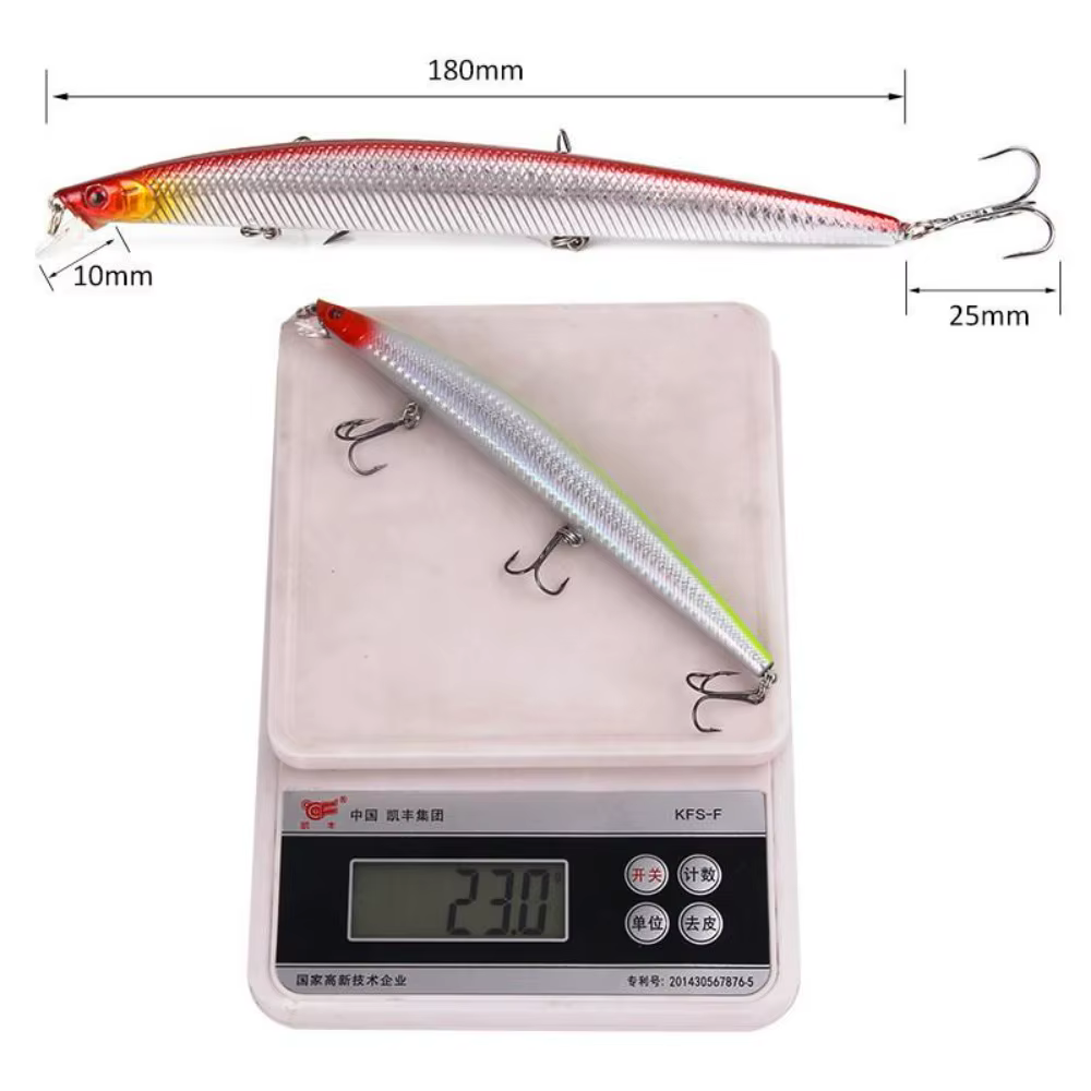 Señuelo Wobbler 18cm 23g para carpa y perca – Cebo artificial - imagen 5