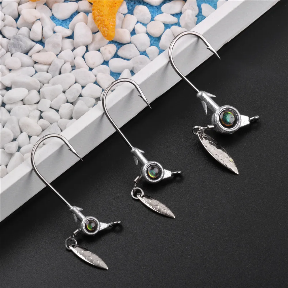 Cabezales jig para pesca de lubina y trucha