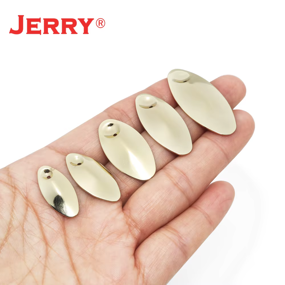 Jerry Inline Spinner Blade latón – Cuchara spinning de pesca - imagen 5