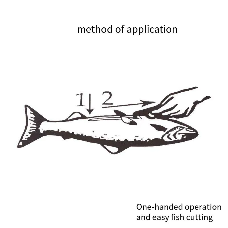 Cuchillo de pesca para anguila y locha – Hoja afilada al eviscerar - imagen 5