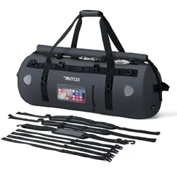 Bolsa impermeable para moto con soporte para cañas de pesca