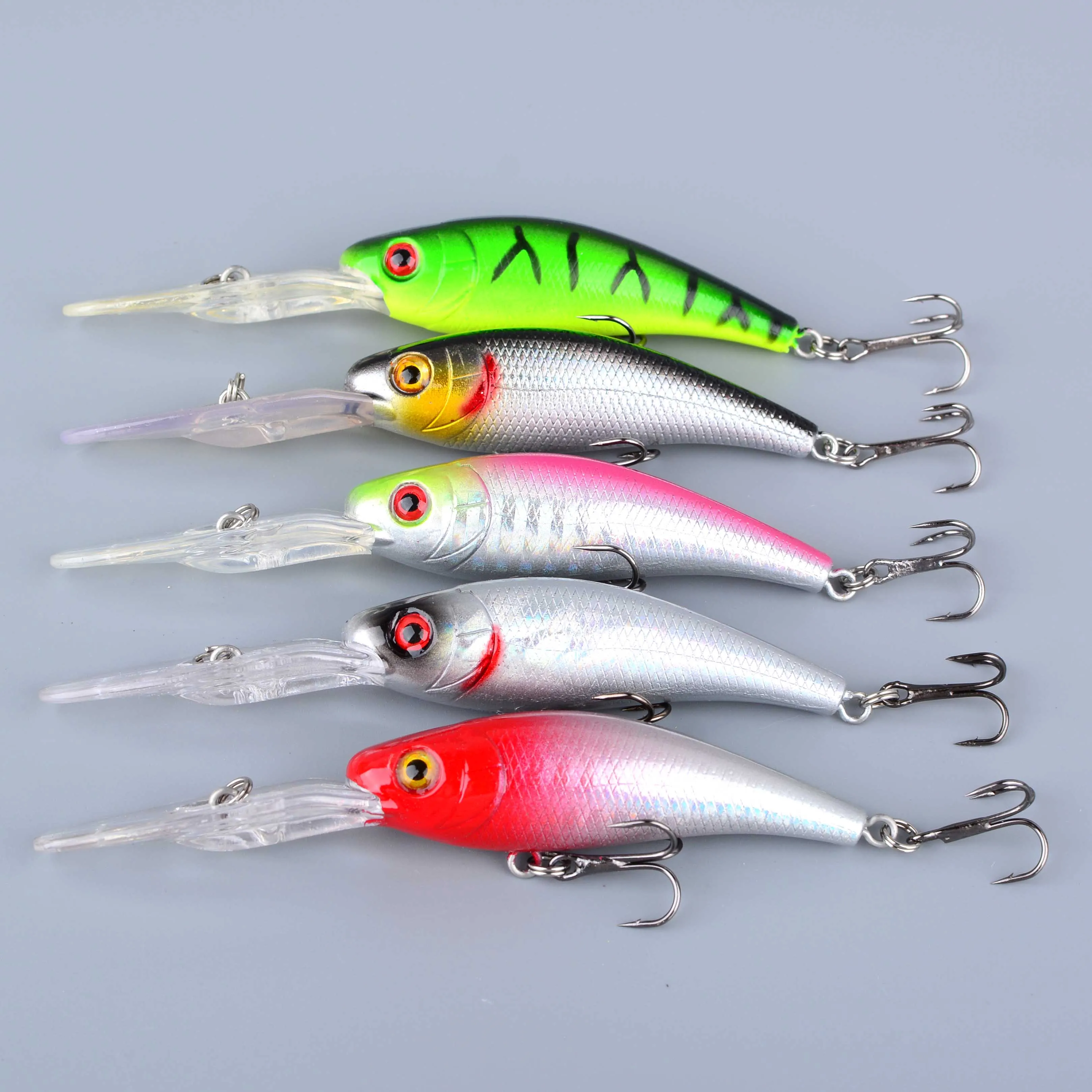 Señuelos de pesca artificial realistas con ojos 3D – imitaciones