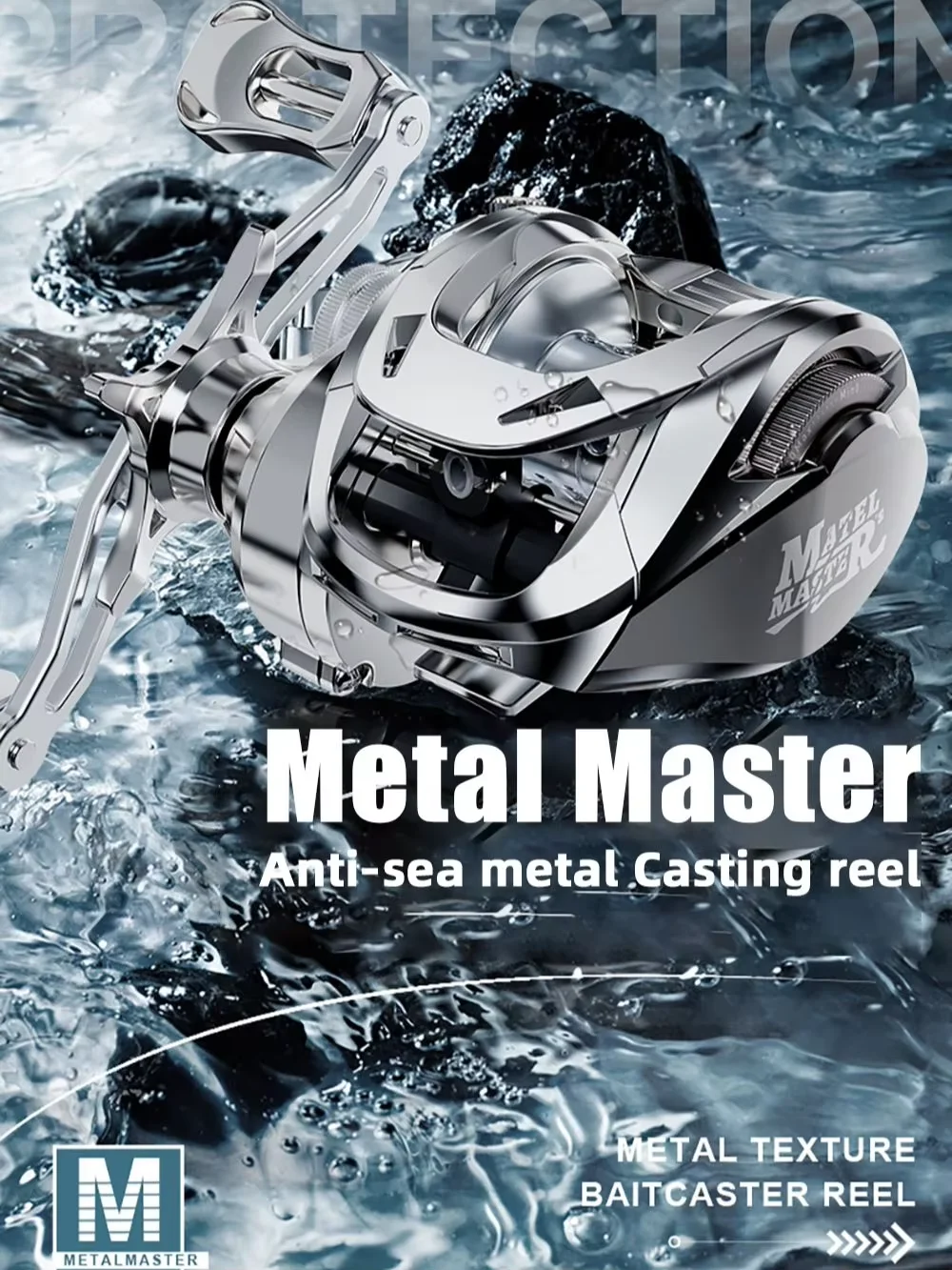 Seaknight carrete baitcasting ambidextro - lubina, lanzamiento largo