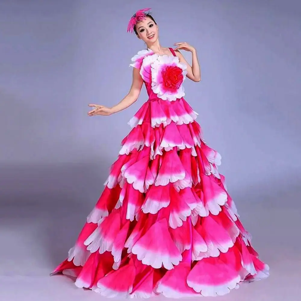 Diseño con volantes tipo flamenca
