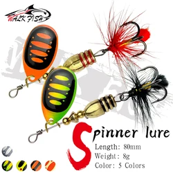 Walk Fish Cuchara para lubina con anzuelos de pluma 8cm