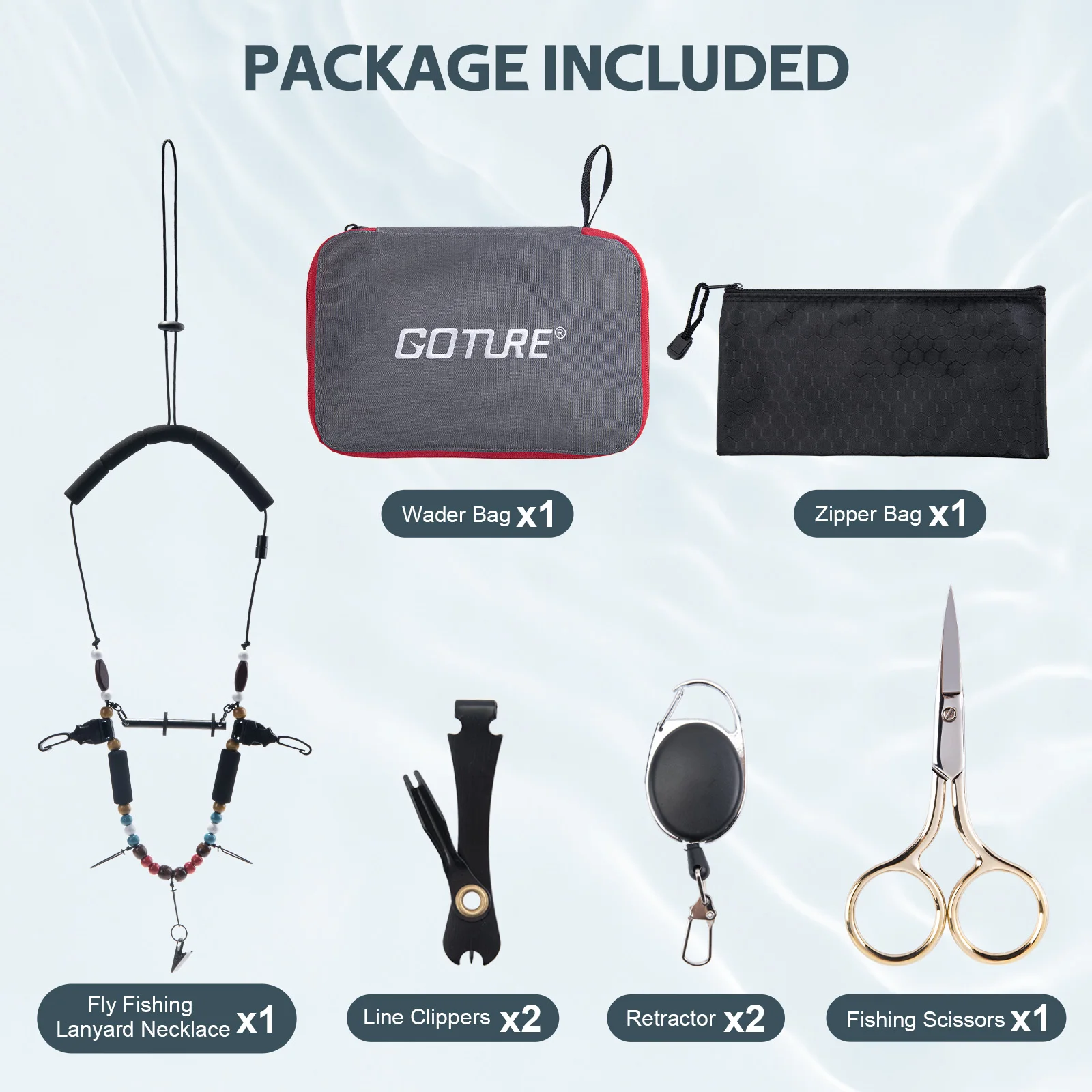 Tijeras de precisión y cordón para el cuello