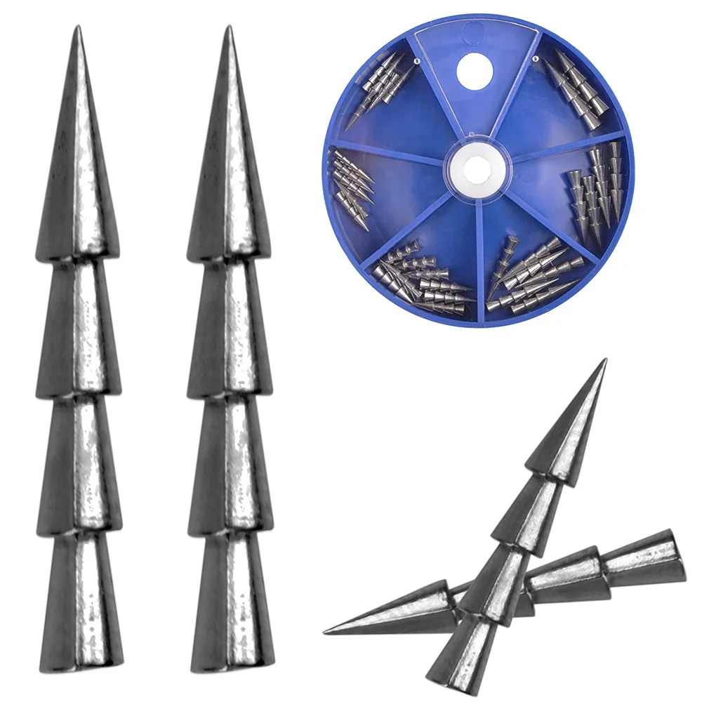 Pesos de tungsten para pesca bass estilo nail weights