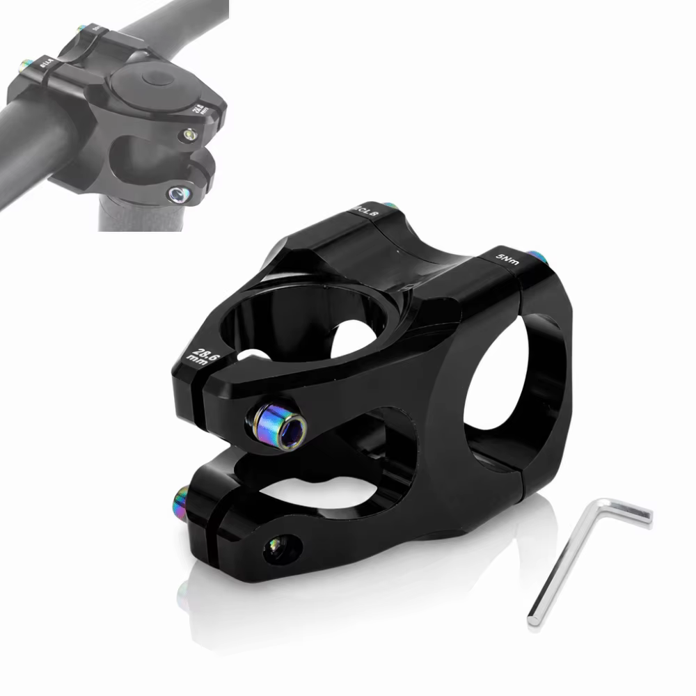 Potencia corta para bicicleta CNC de aluminio 31,8 mm, 0 grados - imagen 5