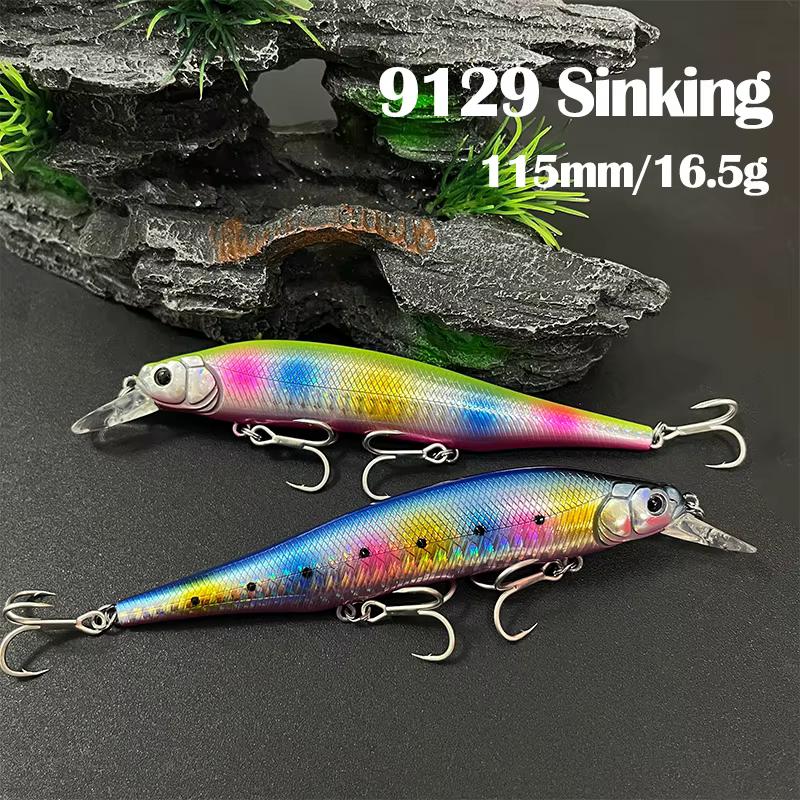 Señuelo Minnow de Lanzamiento Largo para Lubina y Trucha