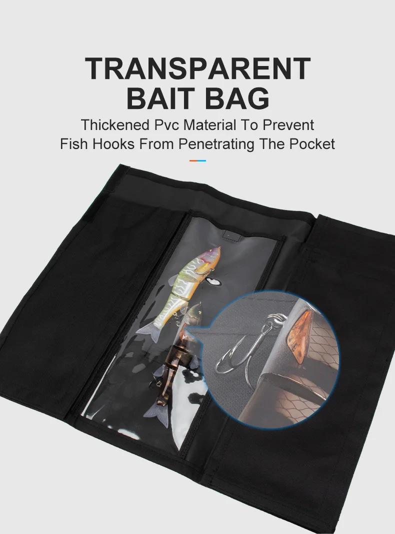 Detalle del bolsillo abierto por ambos lados mostrando el fácil acceso