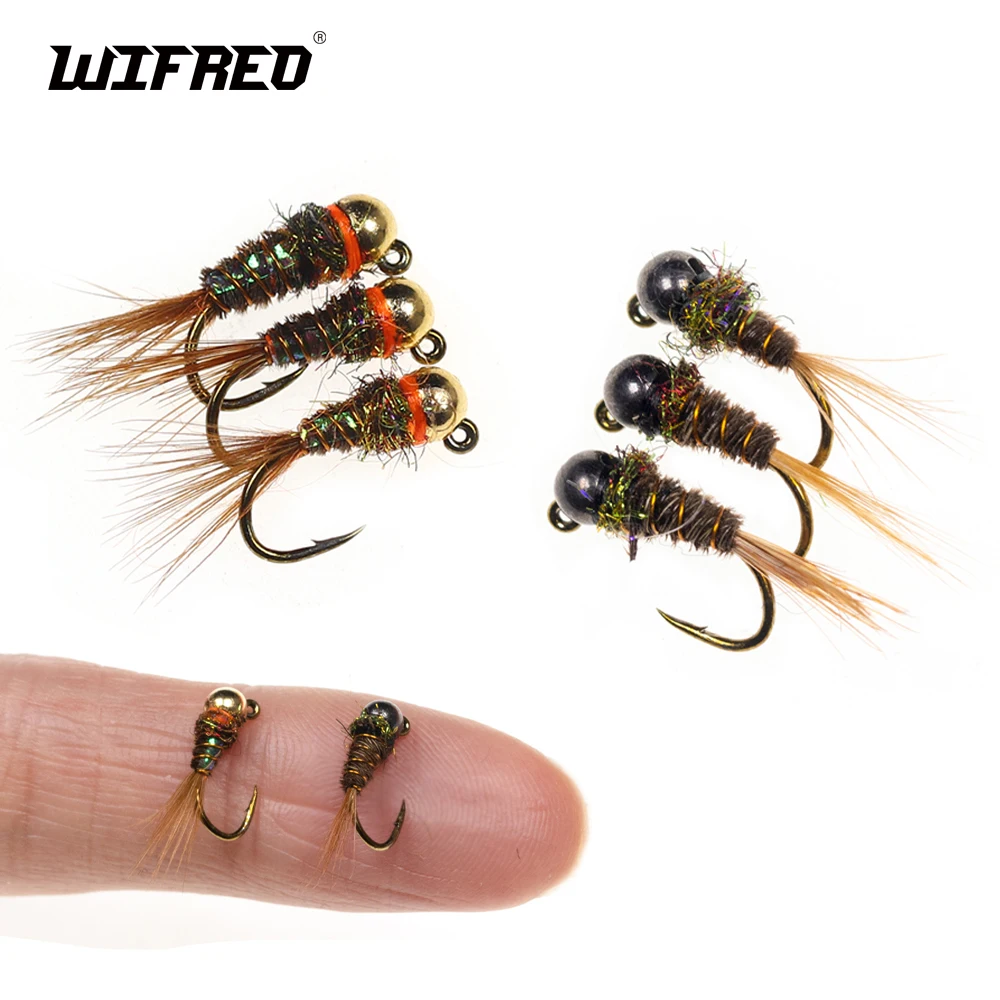 Ninfa artificial Beadhead WIFREO – Jig Head para trucha arco iris