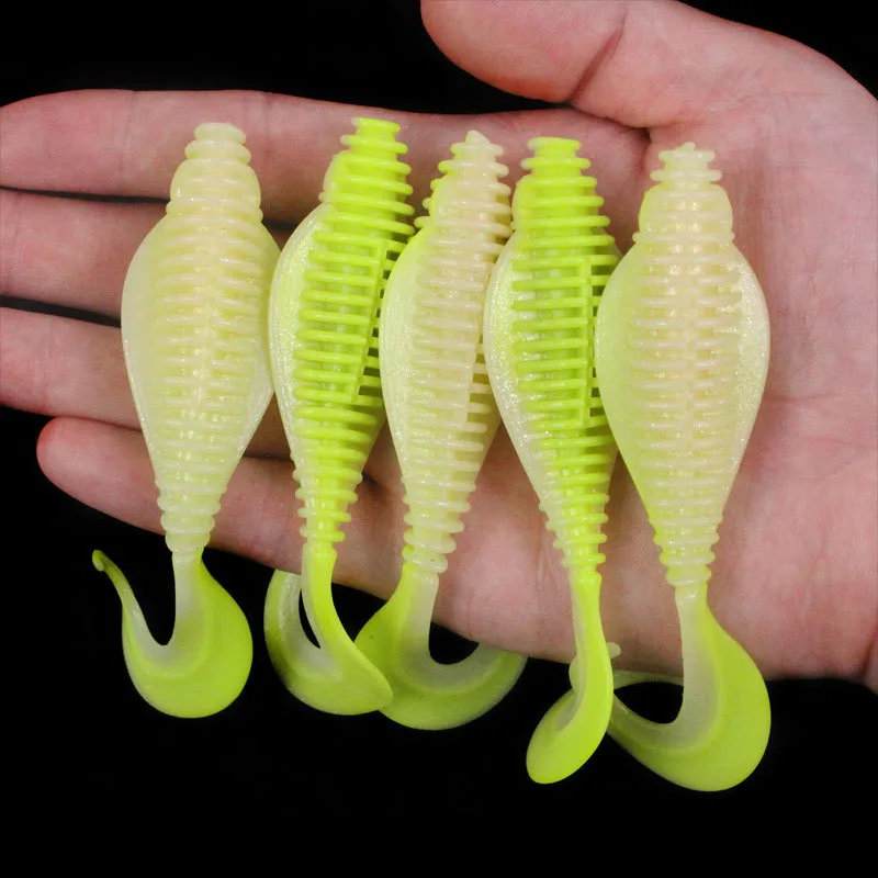Bazooka Curl Tail Swimbait – Señuelo de silicona para lubina y trucha - imagen 3