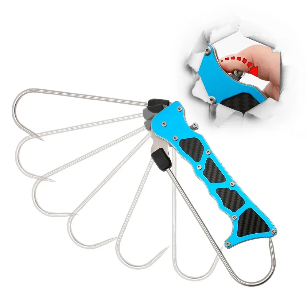 Pinza Peces T4 Acero Inoxidable Telescópica con Gancho y Puntas Plegables - imagen 5
