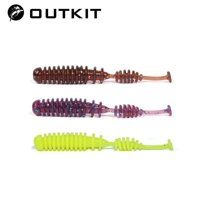OUTKIT Senuelo Blando – Gusano de Silicona Cola Pin