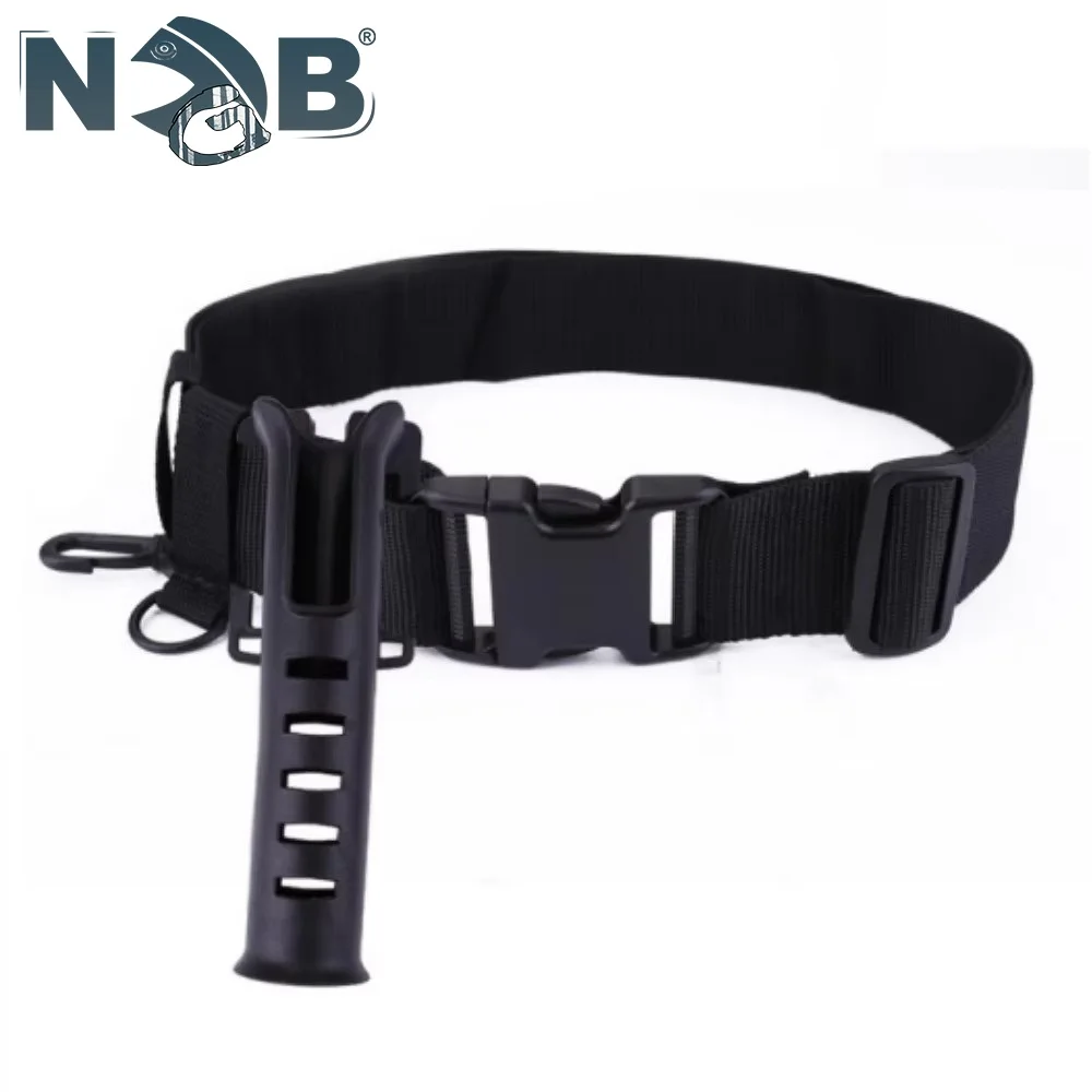 Cinturón portacañas ajustable NGB para pesca deportiva