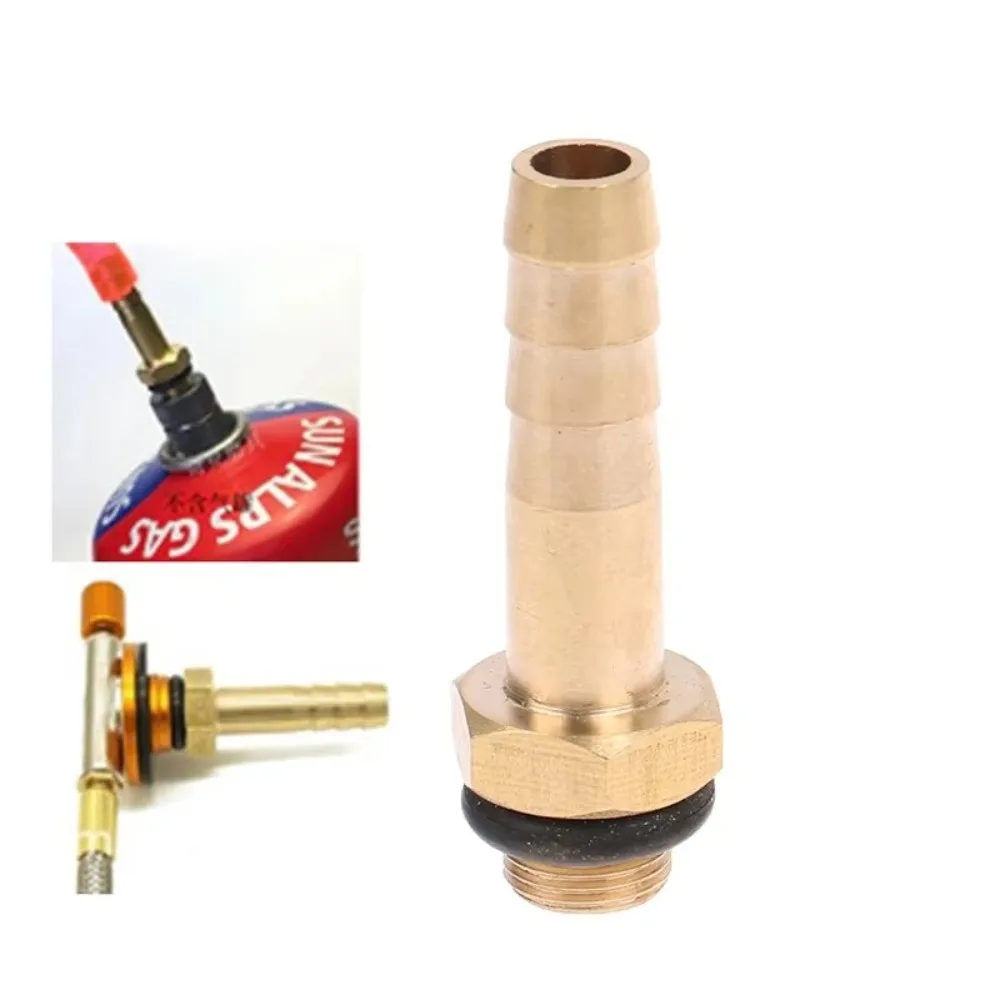 Adaptador de bombona de gas de latón para hornillo de camping - imagen 3