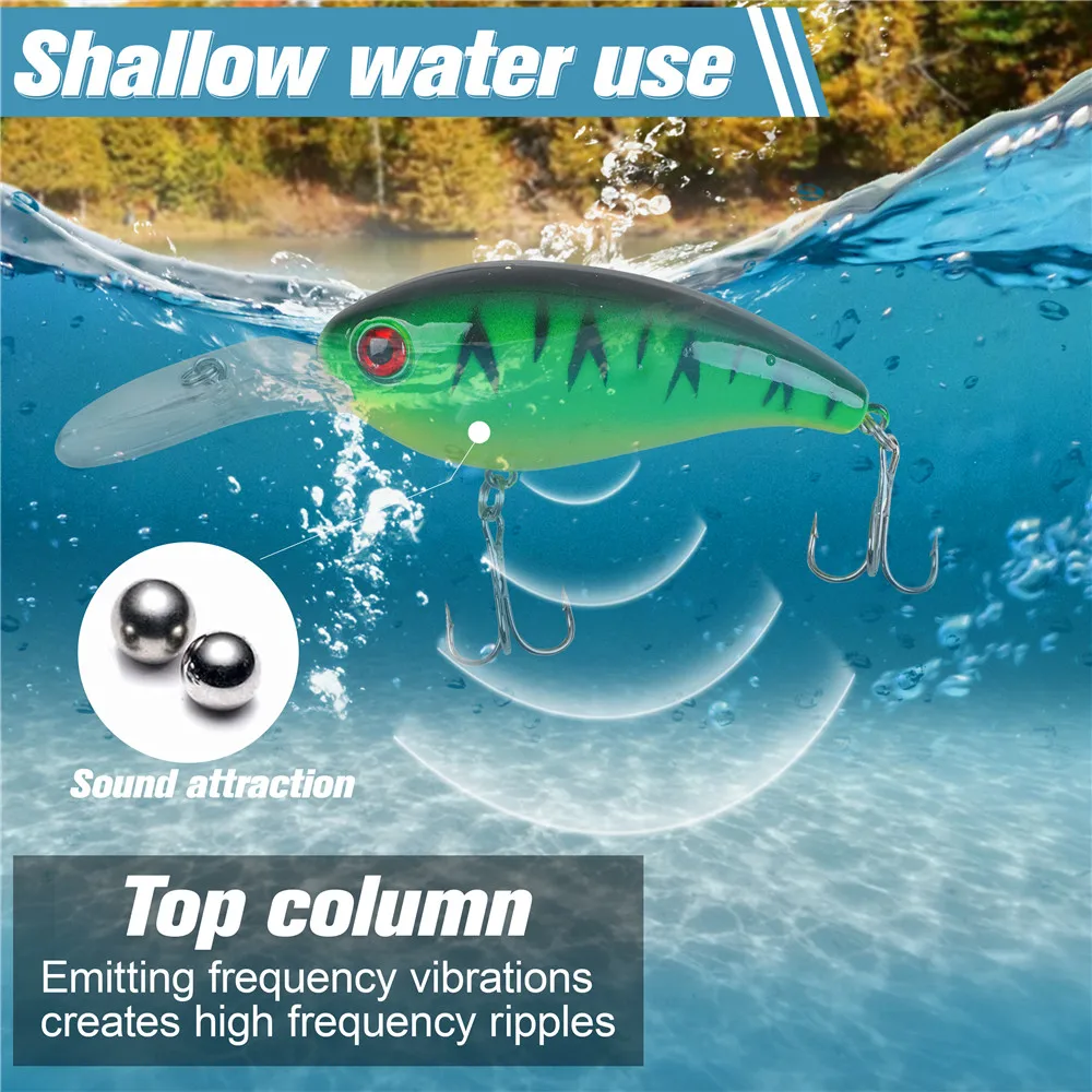Modelo de crankbait para profundidades variables