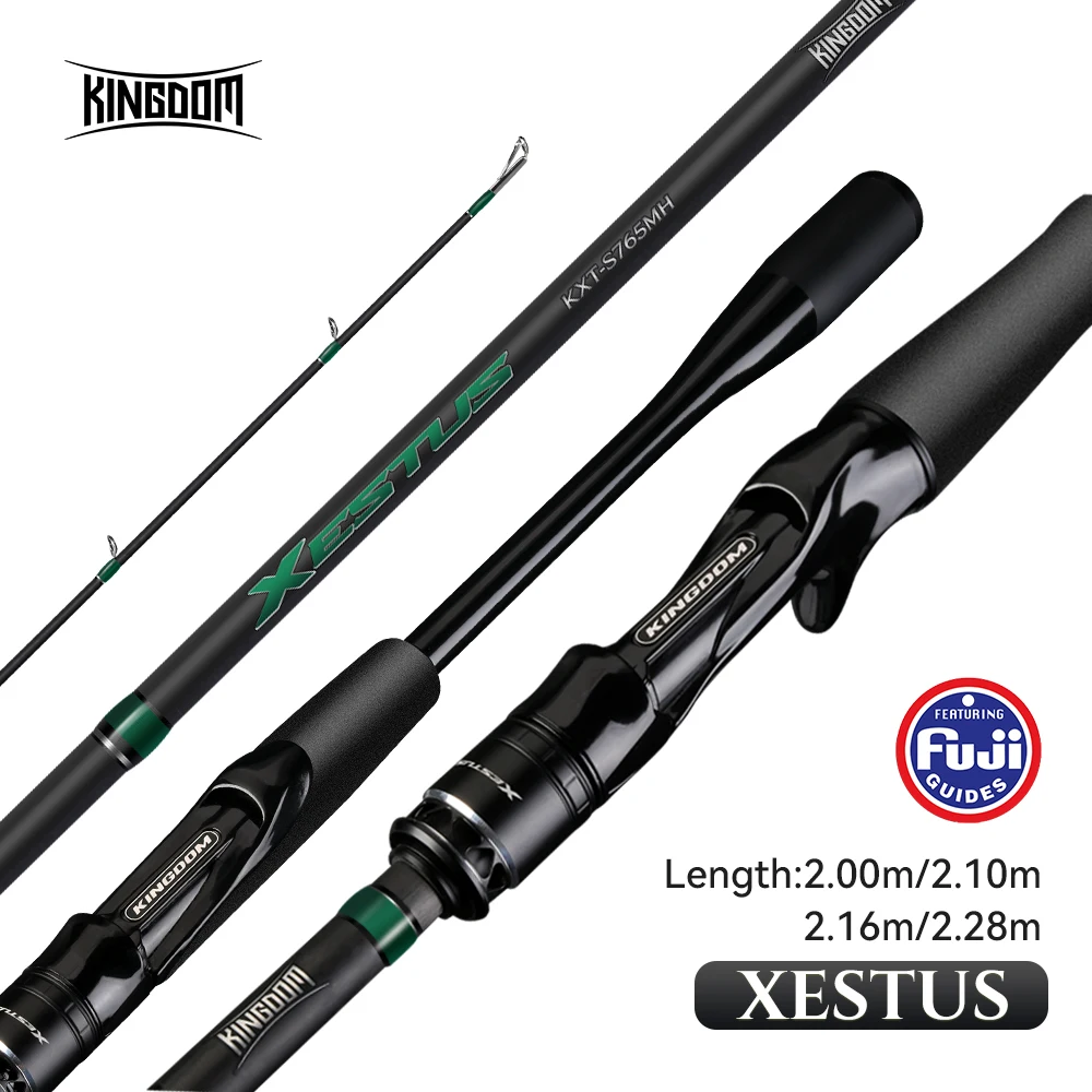 Kingdom Xestus caña de pesca giratoria viaje FUJI acción MF carbono