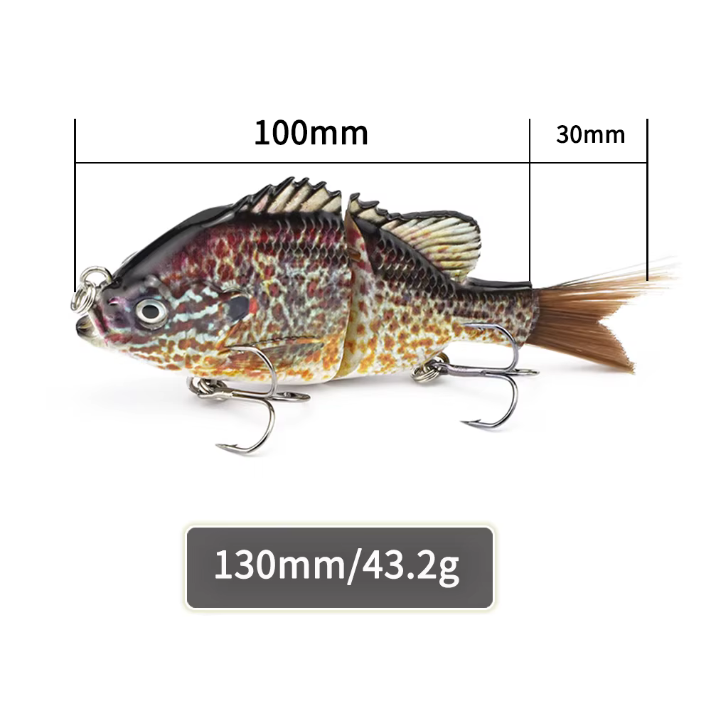 Señuelo Bluegill Glide Crankbait – Articulado Biónico 5 Ptas para Lubina - imagen 2
