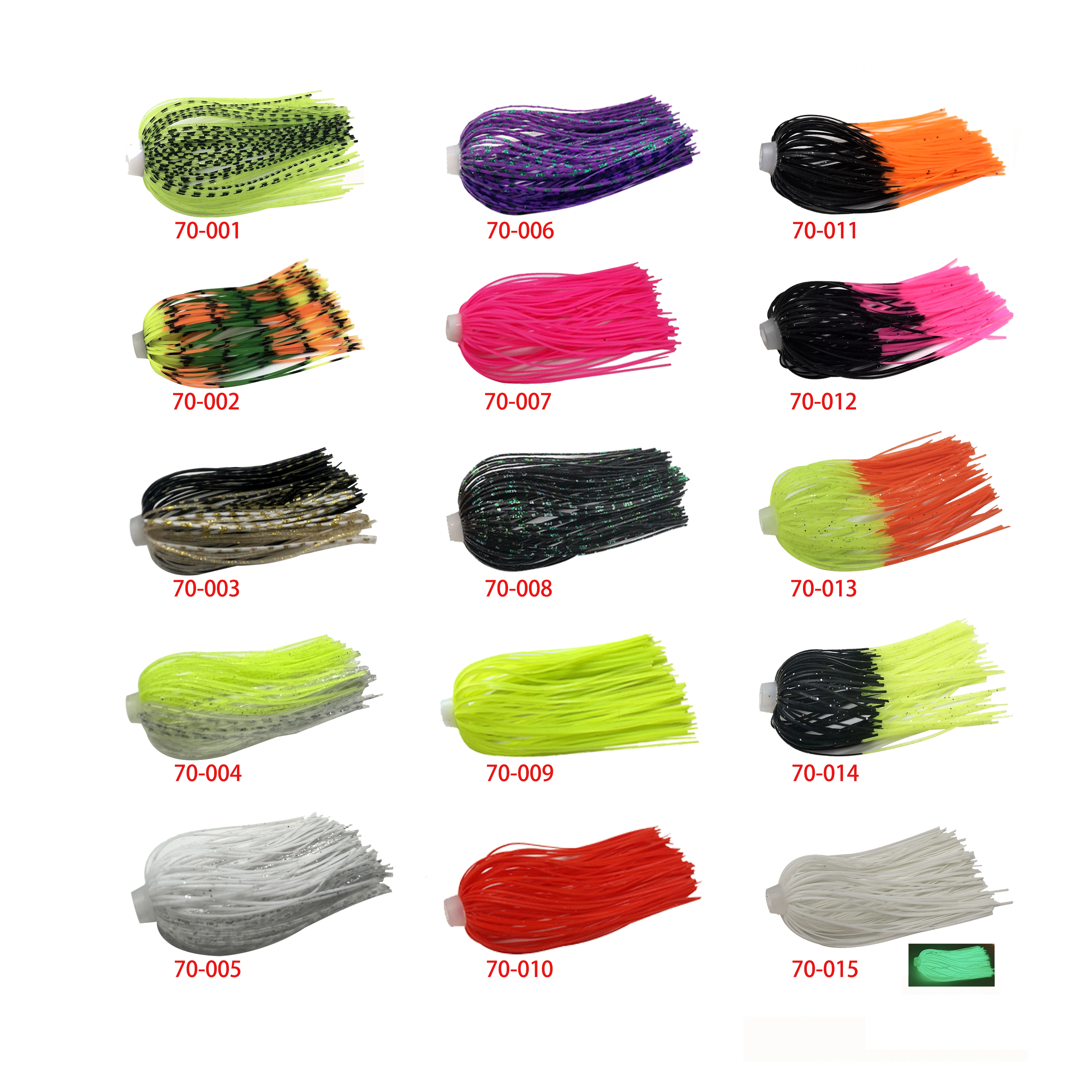 Faldas de silicona para Buzzbait con agujero elástico - imagen 2