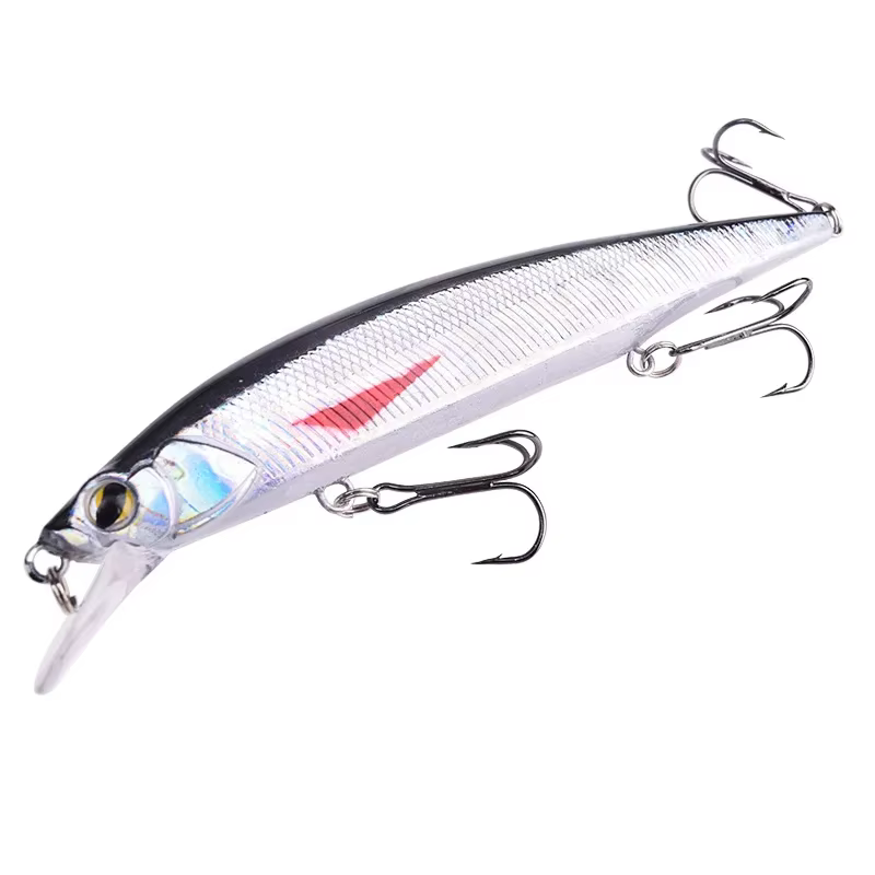 Cebo flotante para lubina con anzuelo triple Wobbler Swimbaits - imagen 3