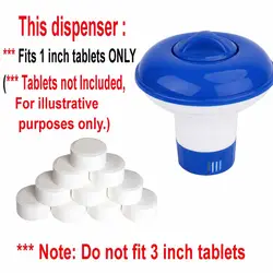 Dispensador de Cloro Flotante para Piscina ABS 5 Pulgadas