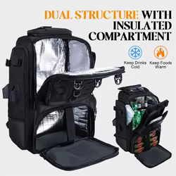 Mochila de pesca Goture impermeable con compartimento nevera