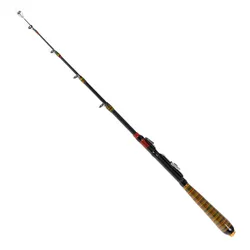 Caña telescópica fibra de carbono portátil para pesca en el mar