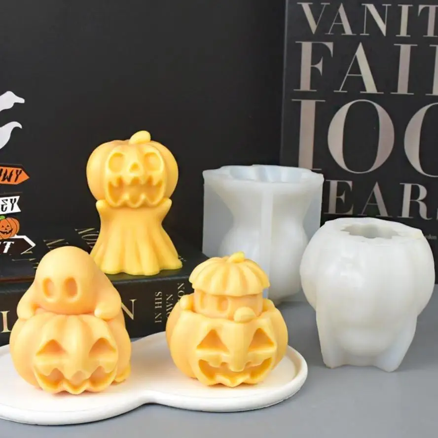 Molde de silicona Halloween con manos, fantasma y calabaza - imagen 4
