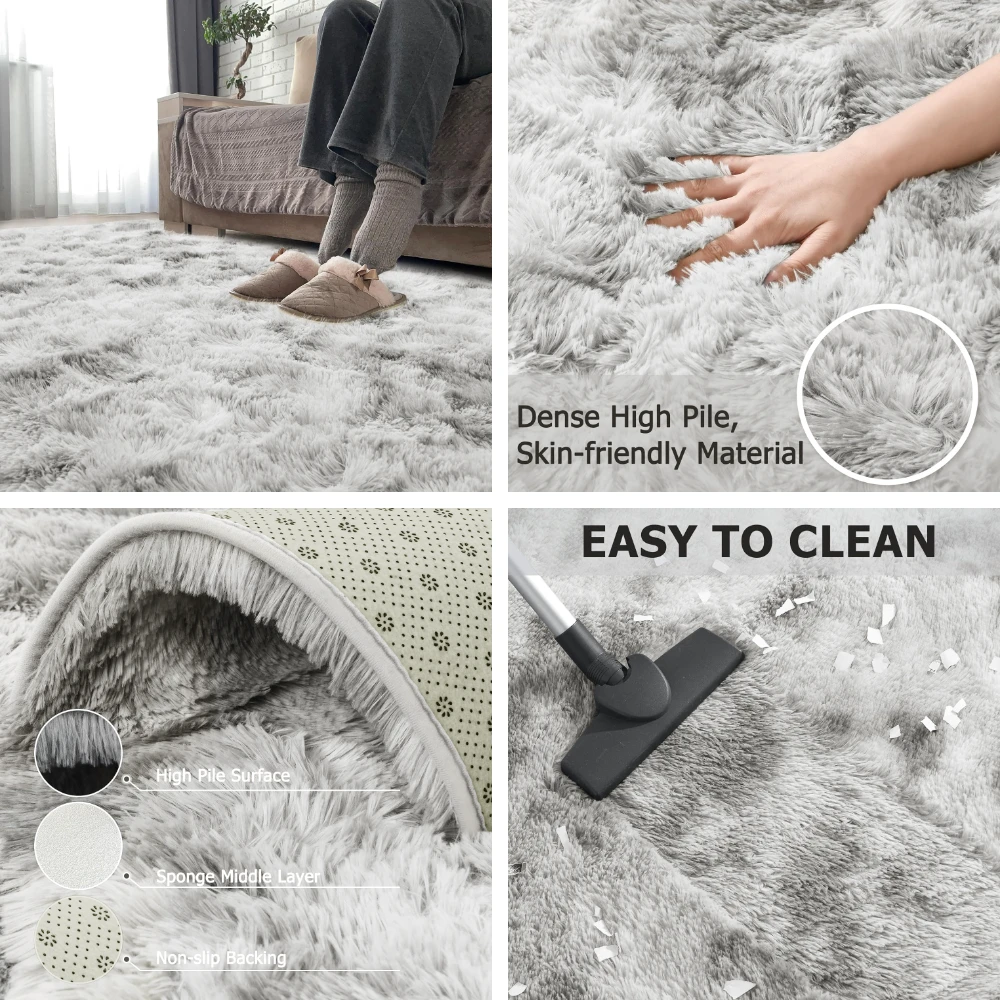 Alfombra Infantil Felpa Antideslizante – Ideal para Salón y Dormitorio - imagen 4