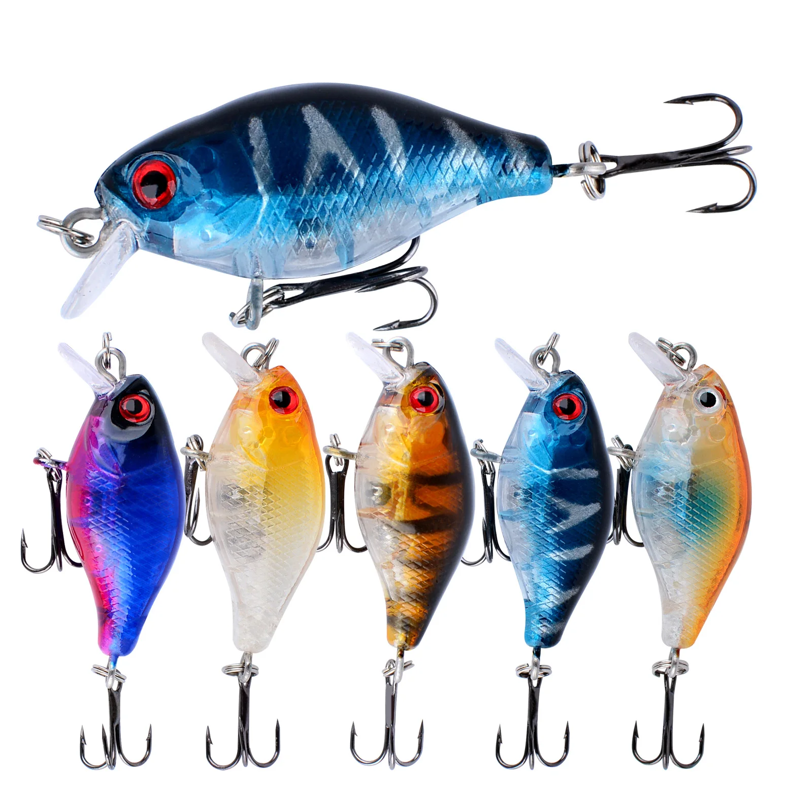 Micro crankbait flotante para pesca