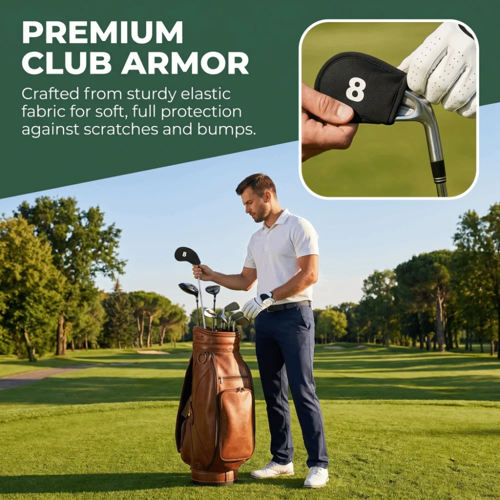 Fundas para palos de golf de tela resistente con protección suave - imagen 4