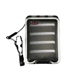 TAKEDO LF04 caja de pesca impermeable para moscas trucha y salmón