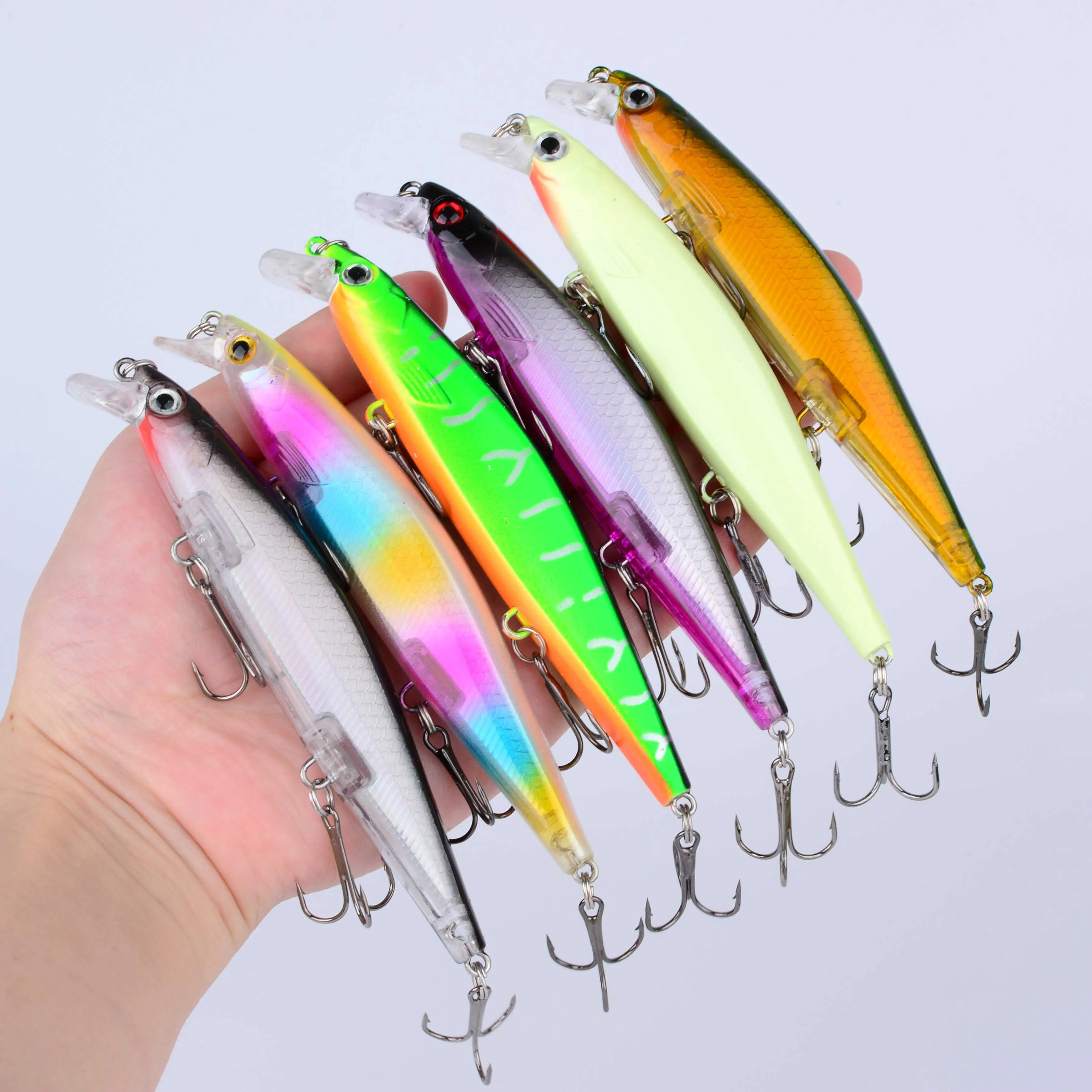 Acabados y detalles del señuelo artificial para pesca