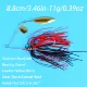 Spinnerbait para lucio de metal con lentejuelas y cuchara wobbler - imagen 3