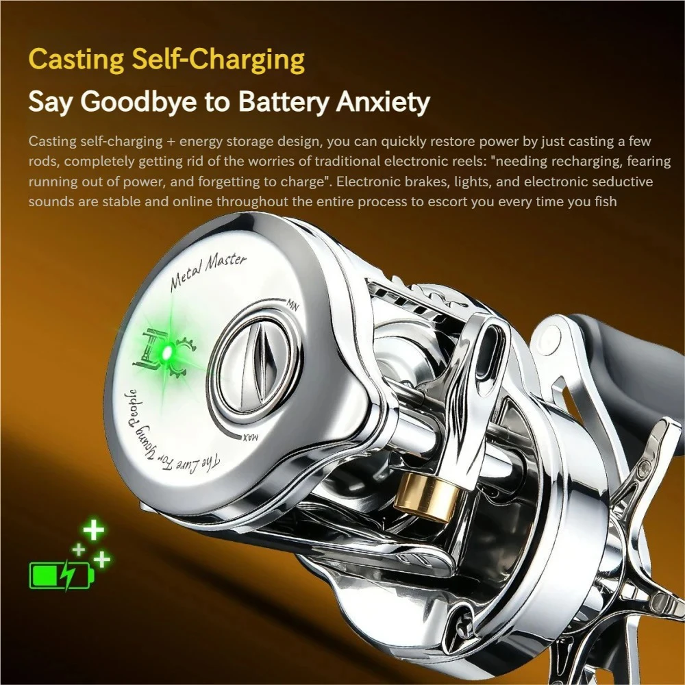 Carrete baitcasting freno electrónico anti-backlash para micro señuelos - imagen 3
