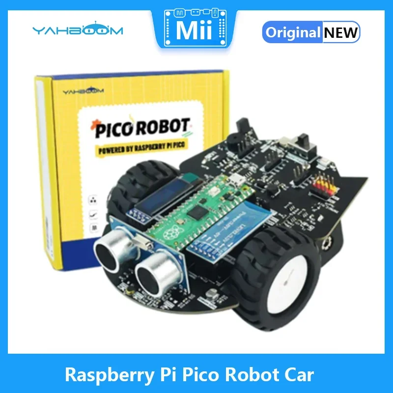 Kit coche robótico Yahboom Raspberry Pi Pico MicroPython control app