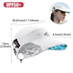Gorra running anti-UV transpirable secado rápido unisex