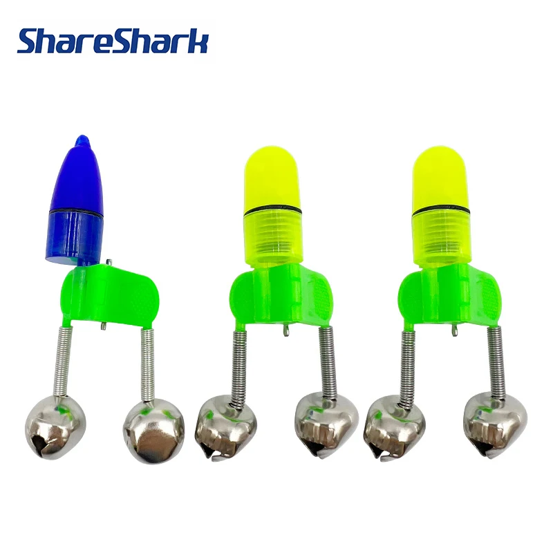 ShareShark Campanas luminosas alarma de picada para pesca nocturna - imagen 3