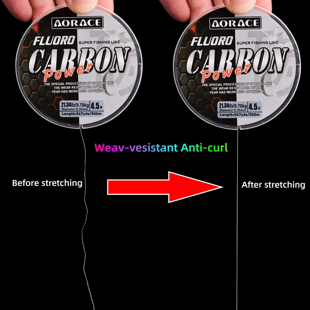 Línea de fluorocarbono líder carbono hundimiento para pesca - imagen 4