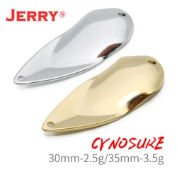 Señuelos tipo cuchara Jerry Cynosure para trucha – Plata sin pintar