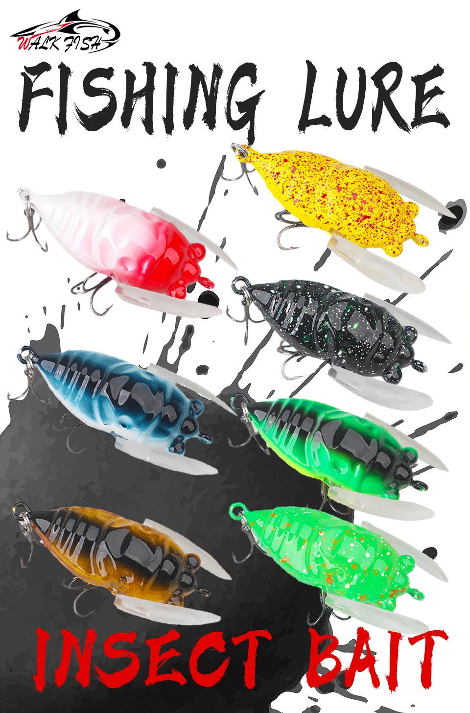 Señuelo WALK FISH de 5.7 g y 5 cm tipo cigarra