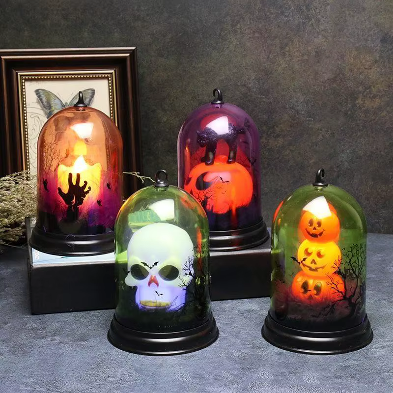 Lámpara LED Calabaza Malvada vista frontal