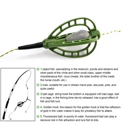 Plomos carpa con jaula de cebo NGB – anzuelo con púas