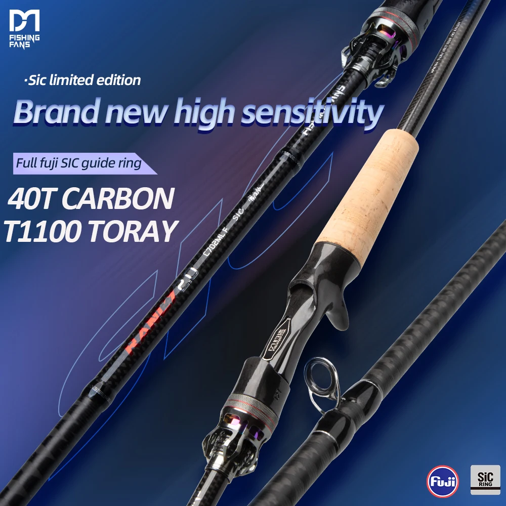 FishingFANS 40T Toray T1100 caña spinning acción rápida Fuji SIC - imagen 3