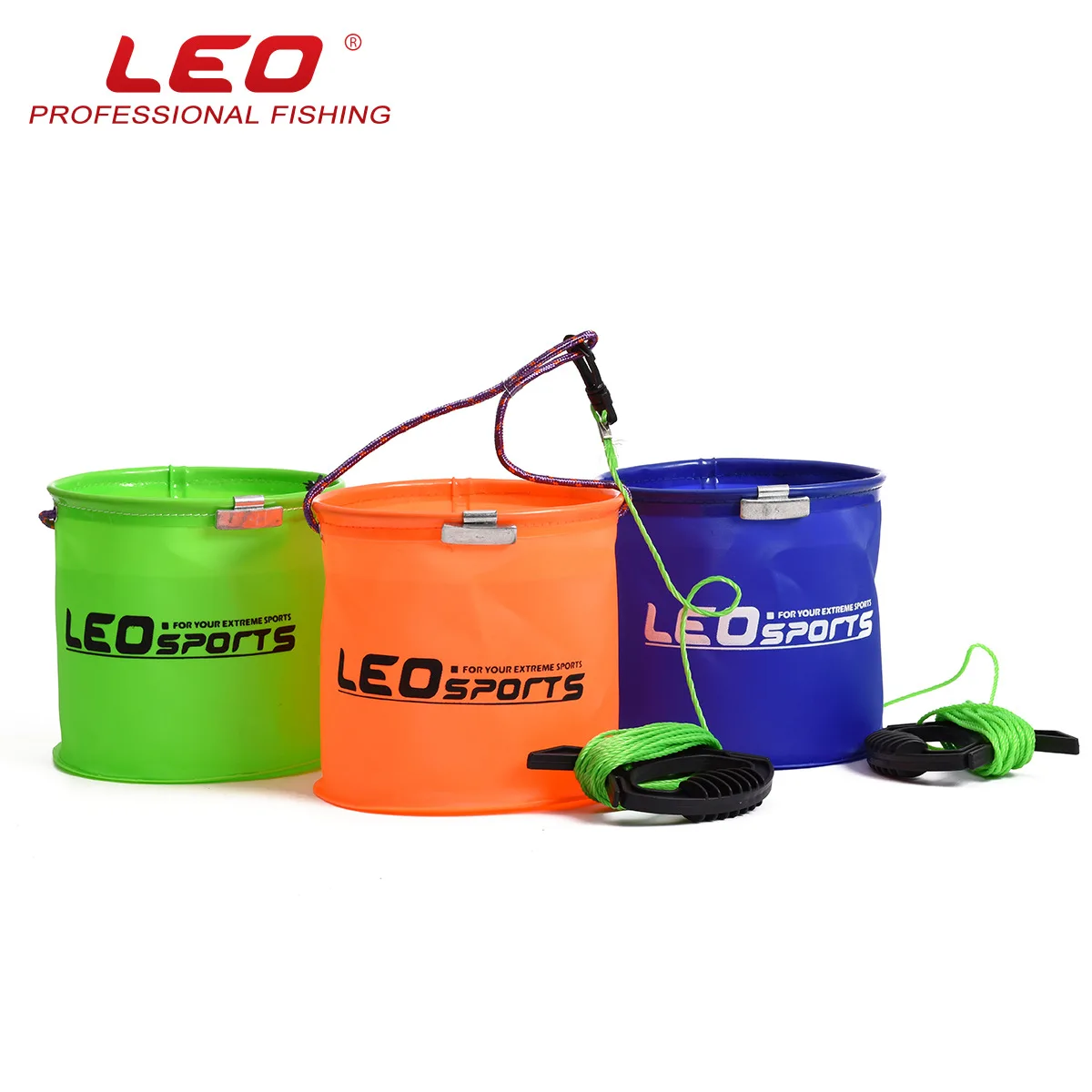 Cubo de pesca multicolor con ranuras – Resistente a presión y desgaste - imagen 4